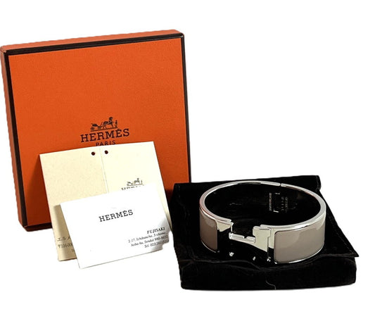 【中古美品】【レディース】 HERMES エルメス 未使用エルメス クリッククラックH GM ブレスレット バングル 182-250120-SS-10-ich 万代Net店