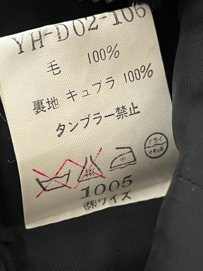 【中古美品】【レディース】 ワイズ ヨウジヤマモト ロングワンピース 長袖ワンピース ノーカラー ウール/レーヨン ブラック 170-250225-SS-02-ich 万代Net店