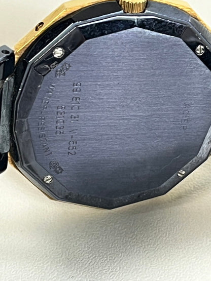 【中古品】【レディース】  CORUM コルム アドミラルズカップ 99.810.31 V552 ガンブルー K18YG 腕時計 QUARTZ クォーツ デイト ネイビー文字盤 195-250225-SS-11-ich 万代Net店