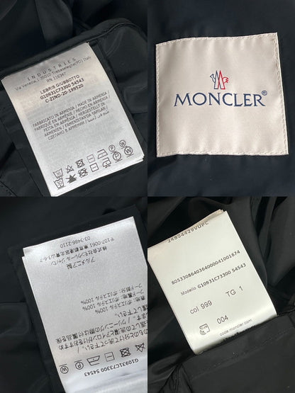 【中古美品】【レディース】  未使用 MONCLER モンクレール LEBRIS レブリス GIUBBOTTO G10931C73300 54543 ブラック999 サイズ1 150-250225-SS-08-ich サイズ：1 万代Net店