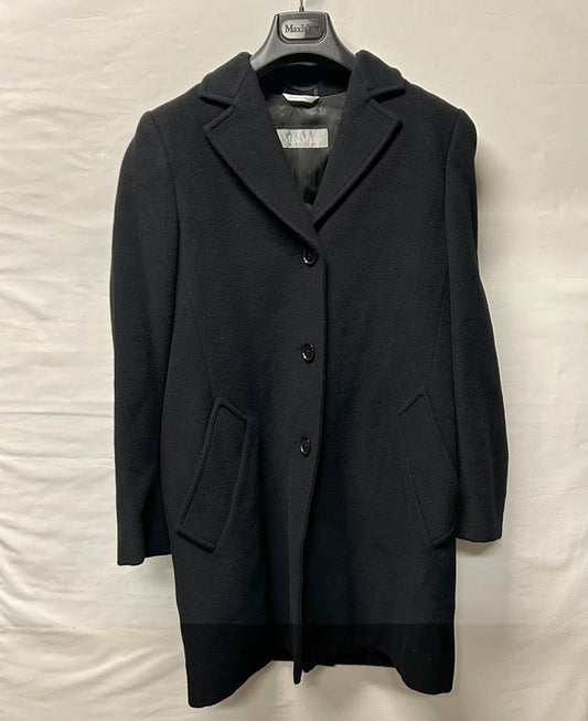 【現状渡し品】【レディース】 MAX MARA マックスマーラ ウールコート ブラック サイズ40 168-250724-AA-10-ich サイズ：40 カラー：ブラック 万代Net店