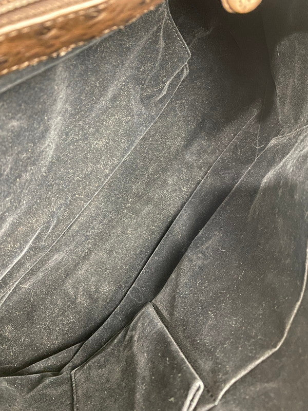 【中古品】【メンズ/レディース】 JRA トートバッグ レディース 革 カバン ハンドバッグ 裏スウェード 188-250521-em-03-min カラー：ブラウン 万代Net店