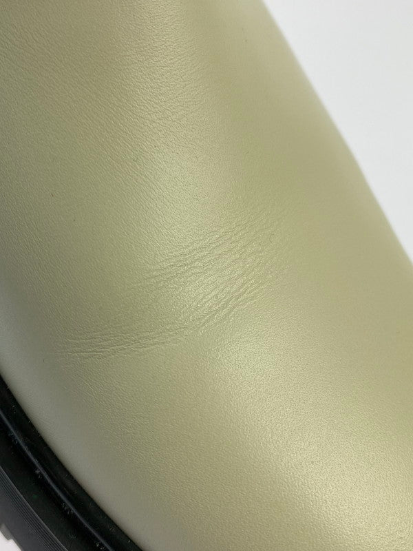 【中古品】【レディース】 HERMES エルメス ハロウ サイドゴアブーツ レザー 靴 シューズ 167-260301-AS-21-min サイズ：下記参照 カラー：ホワイト/ブラック 万代Net店