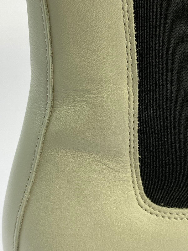 【中古品】【レディース】 HERMES エルメス ハロウ サイドゴアブーツ レザー 靴 シューズ 167-260301-AS-21-min サイズ：下記参照 カラー：ホワイト/ブラック 万代Net店