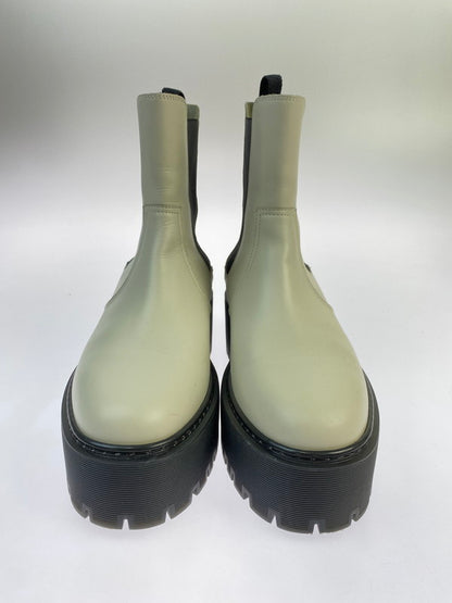 【中古品】【レディース】 HERMES エルメス ハロウ サイドゴアブーツ レザー 靴 シューズ 167-260301-AS-21-min サイズ：下記参照 カラー：ホワイト/ブラック 万代Net店