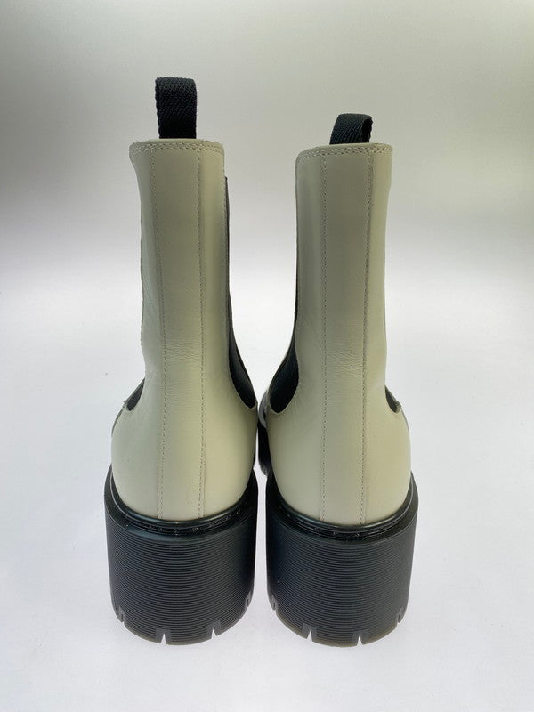 【中古品】【レディース】 HERMES エルメス ハロウ サイドゴアブーツ レザー 靴 シューズ 167-260301-AS-21-min サイズ：下記参照 カラー：ホワイト/ブラック 万代Net店