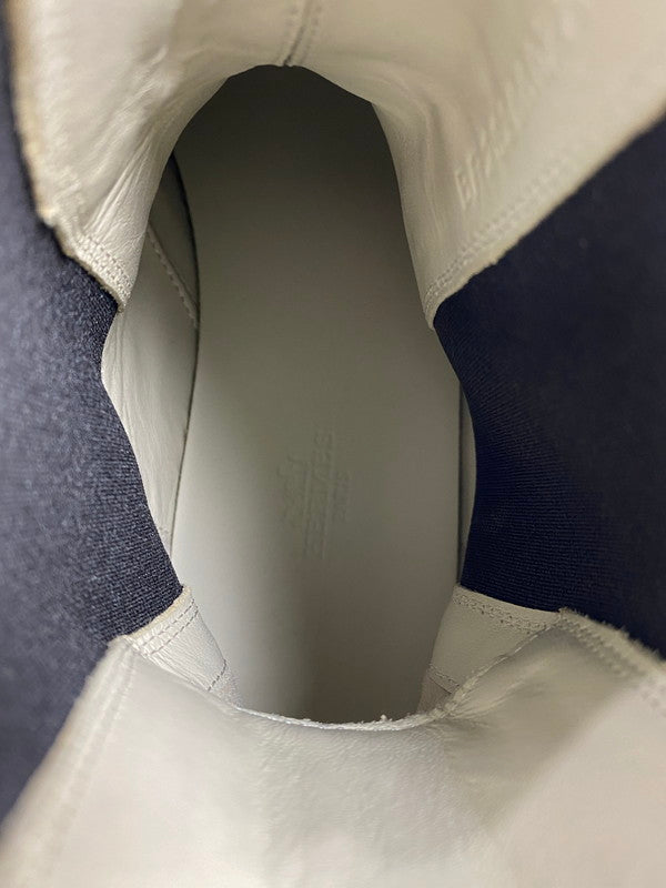 【中古品】【レディース】 HERMES エルメス ハロウ サイドゴアブーツ レザー 靴 シューズ 167-260301-AS-21-min サイズ：下記参照 カラー：ホワイト/ブラック 万代Net店