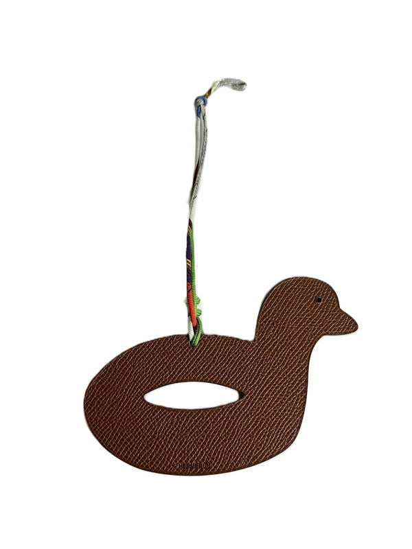 【中古美品】【レディース】 HERMES エルメス 極美品 HERMES エルメス バッグチャーム プティアッシュ アヒル ブルー系 182-250410-SS-01-ich 万代Net店