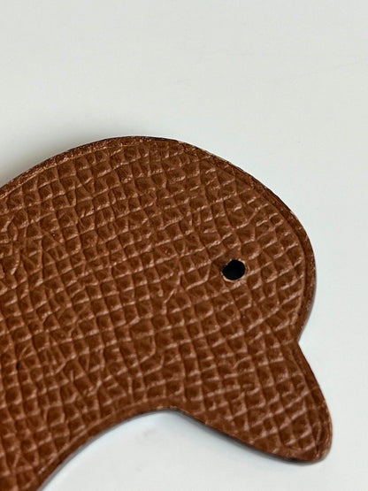 【中古美品】【レディース】 HERMES エルメス 極美品 HERMES エルメス バッグチャーム プティアッシュ アヒル ブルー系 182-250410-SS-01-ich 万代Net店