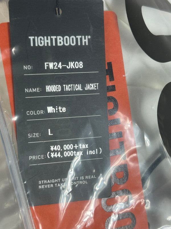 【未使用品】【メンズ】 未使用 TIGHTBOOTH PRODUCTION TACTICAL JACKET タクティカル FW24-JK08 ホワイト サイズL 142-250428-SS-02-ich カラー：ホワイト 万代Net店