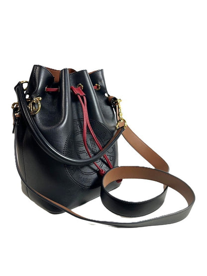 【中古美品】【レディース】 美品 FENDI フェンディ モントレゾール レッド 8BT309 ショルダーバッグ 180-250817-SS-03-ich カラー：ブラック×ブラウン×レッド 万代Net店