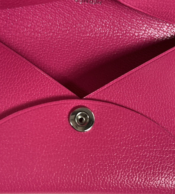 【中古美品】【レディース】 HERMES エルメス 未使用 HERMES エルメス カルヴィ シェーブル ローズポップ ピンク コインケース 181-250513-SS-04-ich 万代Net店