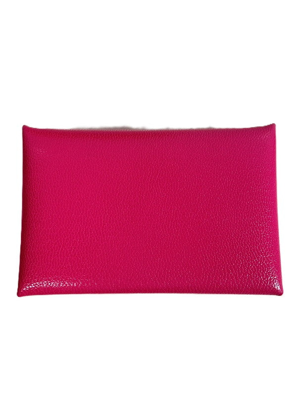 【中古美品】【レディース】 HERMES エルメス 未使用 HERMES エルメス カルヴィ シェーブル ローズポップ ピンク コインケース 181-250513-SS-04-ich 万代Net店