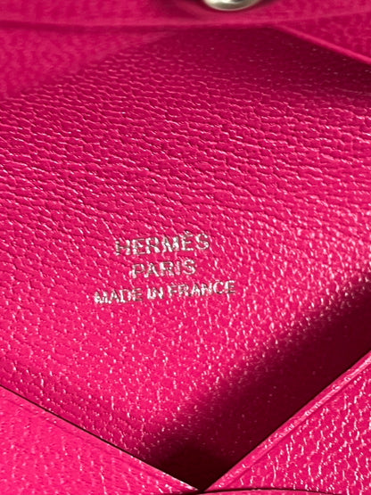 【中古美品】【レディース】 HERMES エルメス 未使用 HERMES エルメス カルヴィ シェーブル ローズポップ ピンク コインケース 181-250513-SS-04-ich 万代Net店