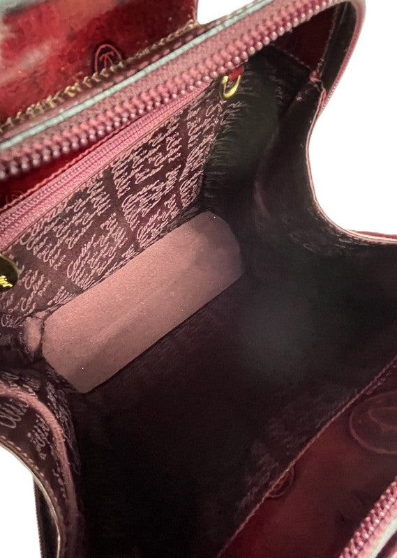 【中古品】【レディース】 CARTIER カルティエ Cartier カルティエ ハッピーバースデー リュックサック バッグ レザー ボルドー 180-250513-SS-05-ich 万代Net店