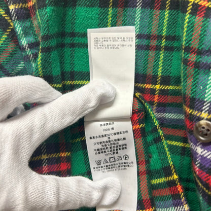 【中古品】【メンズ】 RALPH LAUREN ラルフローレン チェックネルシャツ グリーン ボタンダウン サイズXS 147-250724-AA-01-ich サイズ：XS カラー：グリーン 万代Net店