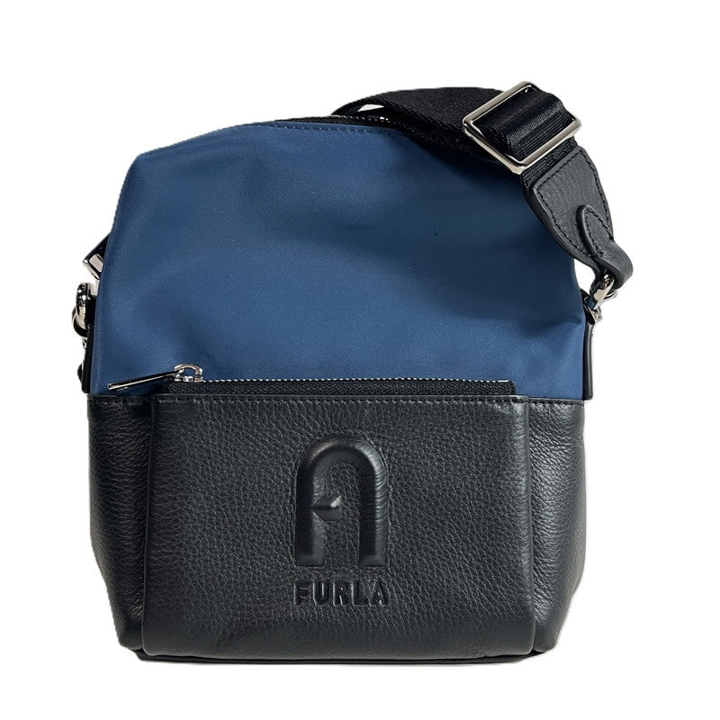 【中古美品】【レディース】 未使用品 Furla フルラ アーバン クロスボディ スモール グレイン カーフ ナイロン ロゴ 180-250608-SS-07-ich 万代Net店