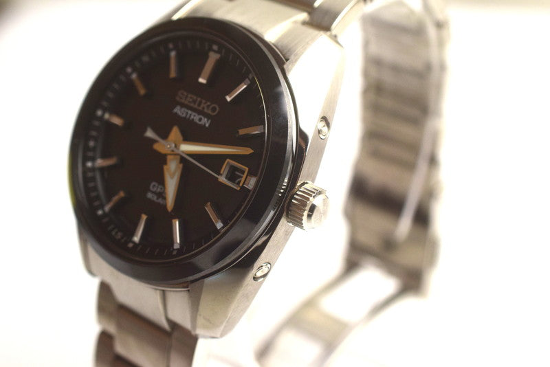 【中古美品】【メンズ】 SEIKO セイコー アストロン ASTRON 3X22-0AC0 SSJ005JC 腕時計 ステンレススチール メンズ GPSソーラー 黒文字盤 195-250907-SS-09-ich 万代Net店