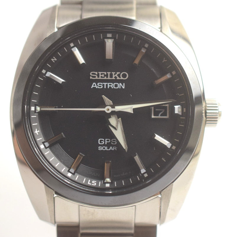 【中古美品】【メンズ】 SEIKO セイコー アストロン ASTRON 3X22-0AC0 SSJ005JC 腕時計 ステンレススチール メンズ GPSソーラー 黒文字盤 195-250907-SS-09-ich 万代Net店