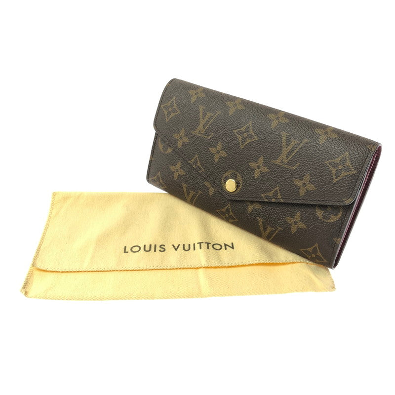 【中古美品】【メンズ】 LOUIS VUITTON ルイ・ヴィトン PORTEFEUILLE SARA M62234 ポルトフォイユ・サラ モノグラム 長財布 179-260618-rt-01-tagh カラー：フューシャ 万代Net店