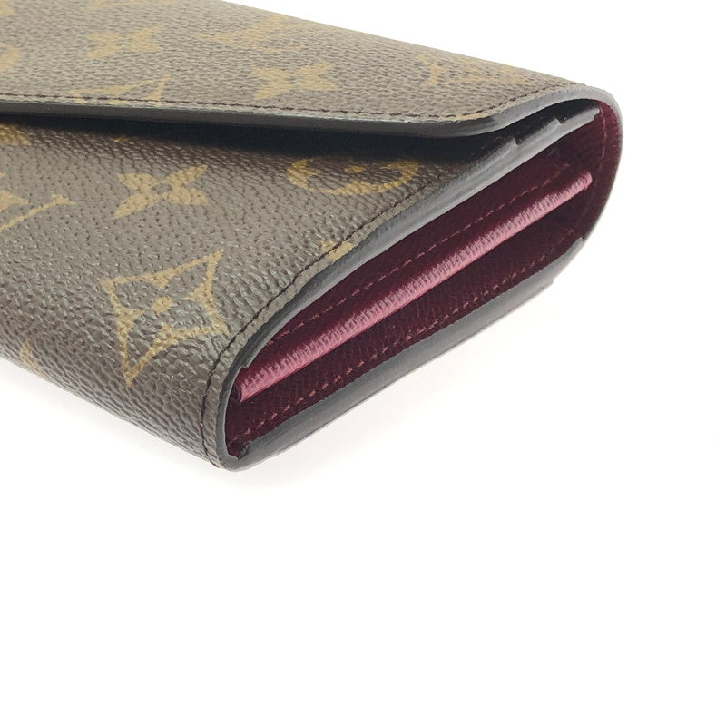 【中古美品】【メンズ】 LOUIS VUITTON ルイ・ヴィトン PORTEFEUILLE SARA M62234 ポルトフォイユ・サラ モノグラム 長財布 179-260618-rt-01-tagh カラー：フューシャ 万代Net店