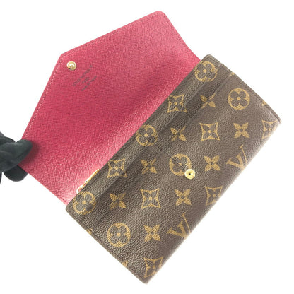 【中古美品】【メンズ】 LOUIS VUITTON ルイ・ヴィトン PORTEFEUILLE SARA M62234 ポルトフォイユ・サラ モノグラム 長財布 179-260618-rt-01-tagh カラー：フューシャ 万代Net店