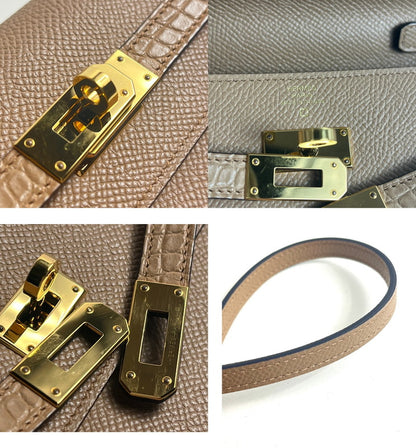 【中古美品】【レディース】 極美品 エルメス HERMES ケリートゥー ゴー タッチ チャイ エプソン ゴールド金具 Ｕ(2022年) 180-250901-SS-01-ich カラー：チャイ 万代Net店