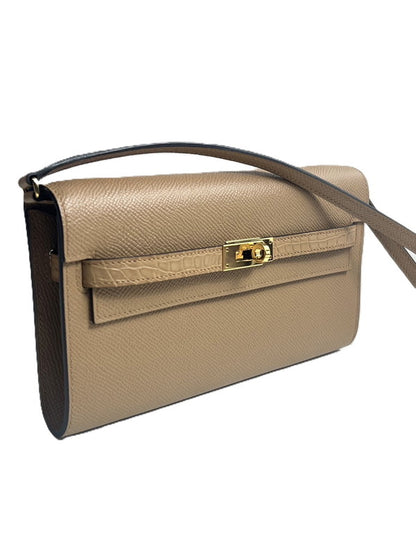 【中古美品】【レディース】 極美品 エルメス HERMES ケリートゥー ゴー タッチ チャイ エプソン ゴールド金具 Ｕ(2022年) 180-250901-SS-01-ich カラー：チャイ 万代Net店