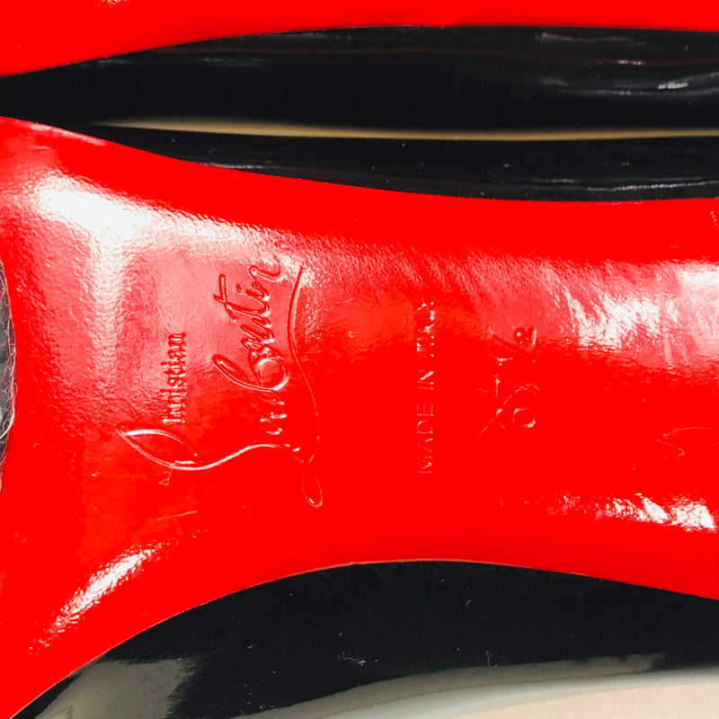 【中古品】【レディース】 Christian Louboutin クリスチャンルブタン パテントレザー パンプス ピンヒール 183-260301-AS-22-min サイズ：37 1/2 カラー：ブラック 万代Net店