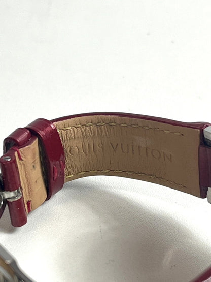 【中古品】【レディース】 LOUIS VUITTON ルイ・ヴィトン タンブール クロノグラフ Q1321 SS 箱あり 替えベルト付き 電池交換済 179-250901-SS-03-ich 万代Net店