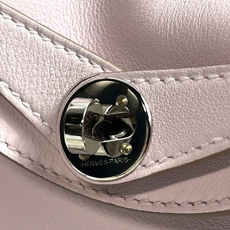 【中古美品】【レディース】 未使用 エルメス ミニリンディ20 ヴォースイフト ヴェルソ モーヴペール ピンク B刻印 シルバー金具 2way ショルダーバッグ 180-250829-SS-01-ich 万代Net店