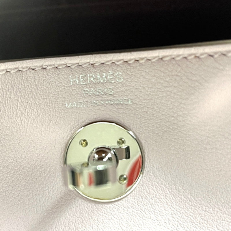 【中古美品】【レディース】 未使用 エルメス ミニリンディ20 ヴォースイフト ヴェルソ モーヴペール ピンク B刻印 シルバー金具 2way ショルダーバッグ 180-250829-SS-01-ich 万代Net店