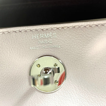 【中古美品】【レディース】 未使用 エルメス ミニリンディ20 ヴォースイフト ヴェルソ モーヴペール ピンク B刻印 シルバー金具 2way ショルダーバッグ 180-250829-SS-01-ich 万代Net店