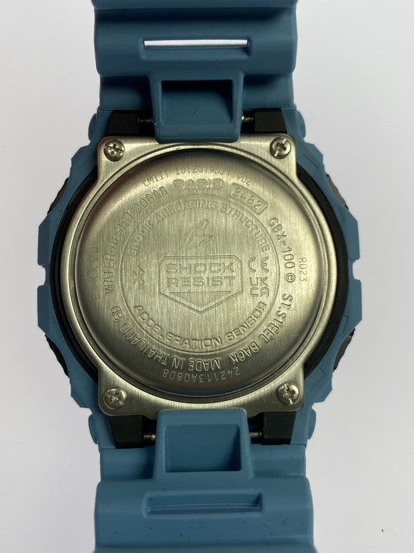 【未使用品】【メンズ】 G-SHOCK ジーショック G-LIDE GBX-100 翠ジン SUIコラボ デジタル腕時計 196-260307-SH-18-min サイズ：21.5 カラー：ブルー系 万代Net店