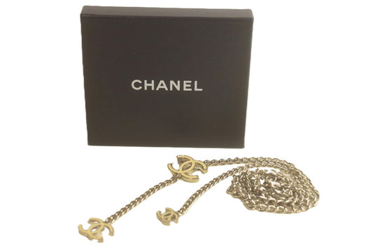 【中古美品】【レディース】 CHANEL シャネル ココマーク チェーン ベルト シルバー/ホワイト レディース 05V 182-251029-SS-06-ich 万代Net店
