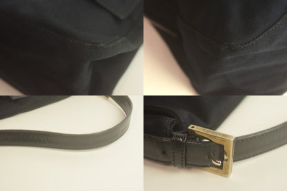 【中古品】【レディース】 FENDI マンマバケット ショルダーバッグ コットンジャージ ブラック 180-251029-SS-07-ich 万代Net店