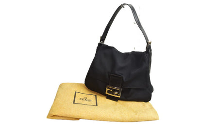 【中古品】【レディース】 FENDI マンマバケット ショルダーバッグ コットンジャージ ブラック 180-251029-SS-07-ich 万代Net店
