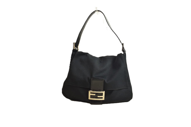【中古品】【レディース】 FENDI マンマバケット ショルダーバッグ コットンジャージ ブラック 180-251029-SS-07-ich 万代Net店