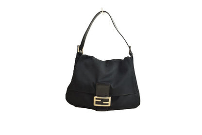 【中古品】【レディース】 FENDI マンマバケット ショルダーバッグ コットンジャージ ブラック 180-251029-SS-07-ich 万代Net店