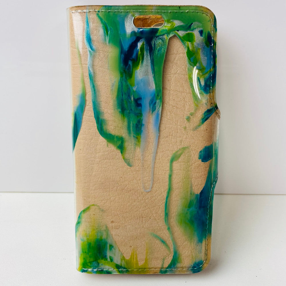 【中古美品】【レディース】 macromauro マクロマウロ iPhoneケース ヌメ革 ペイント ビニール iPhone12,13用 106-251128-AA-08-ich 万代Net店
