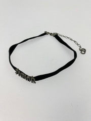【中古品】【メンズ】 Christian Dior クリスチャンディオール J’ADIOR ジャ ディオール ベロア ラインストーン チョーカー ネックレス 182-260307-SH-14-min カラー：ブラック 万代Net店