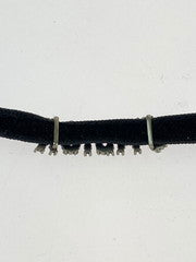 【中古品】【メンズ】 Christian Dior クリスチャンディオール J’ADIOR ジャ ディオール ベロア ラインストーン チョーカー ネックレス 182-260307-SH-14-min カラー：ブラック 万代Net店