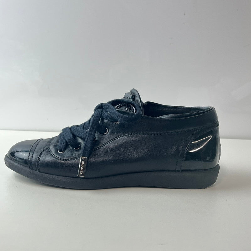 【中古品】【レディース】 CHANEL シャネル レザー エナメル ショートブーツ ブラック サイズ表記無し 183-251213-SS-02-ich カラー：ブラック 万代Net店