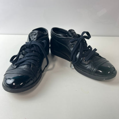 【中古品】【レディース】 CHANEL シャネル レザー エナメル ショートブーツ ブラック サイズ表記無し 183-251213-SS-02-ich カラー：ブラック 万代Net店