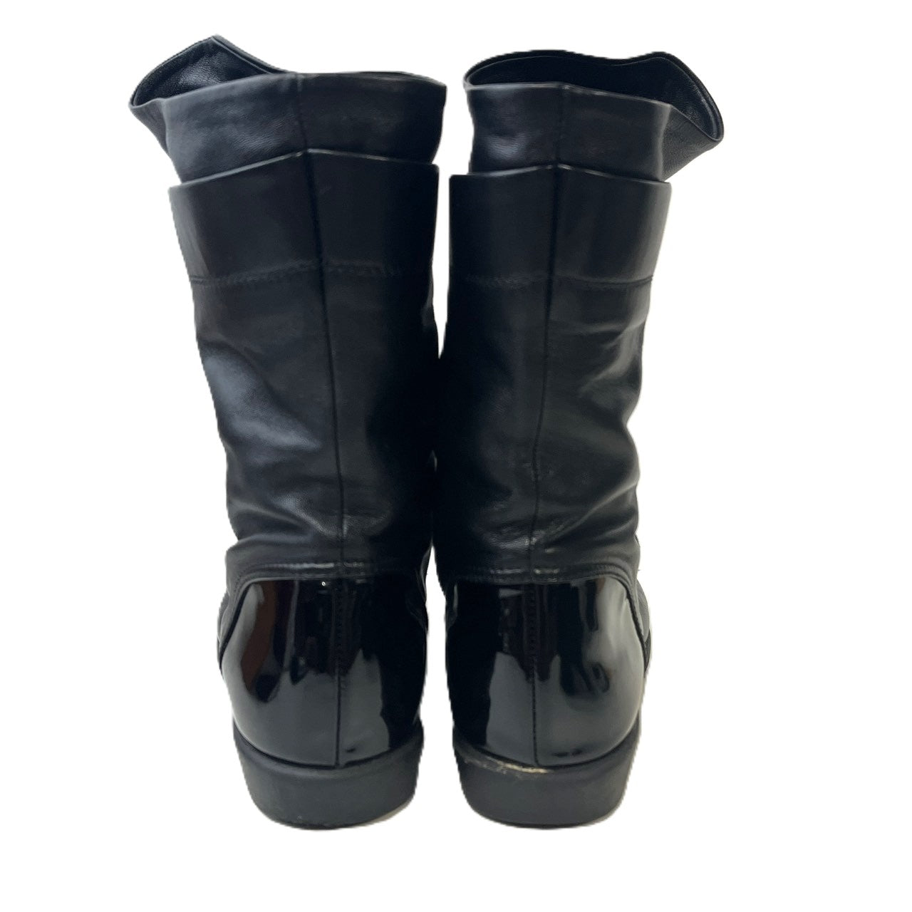 【中古品】【レディース】 CHANEL シャネル レザー エナメル ブーツ ブラック サイズ表記無し 183-251213-SS-01-ich カラー：ブラック 万代Net店