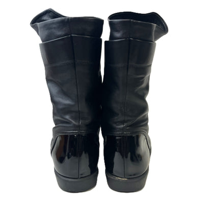 【中古品】【レディース】 CHANEL シャネル レザー エナメル ブーツ ブラック サイズ表記無し 183-251213-SS-01-ich カラー：ブラック 万代Net店