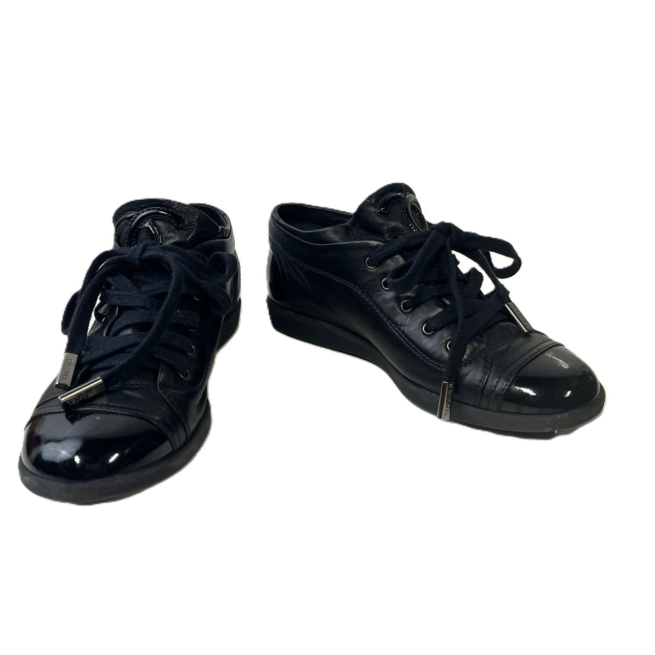 【中古品】【レディース】 CHANEL シャネル レザー エナメル ショートブーツ ブラック サイズ表記無し 183-251213-SS-02-ich カラー：ブラック 万代Net店