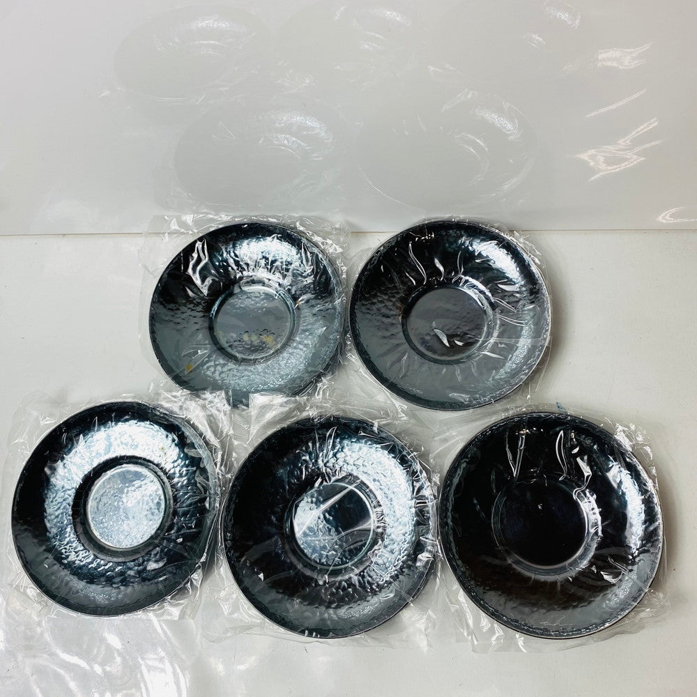 【中古美品】【レディース】 銀川堂 いぶし銀 黄銅製茶器 茶托 5枚セット 106-251221-AA-07-ich 万代Net店