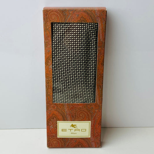 【中古美品】【メンズ】 未使用保管品 ETRO エトロ ネクタイ ブラウン系 ヴィンテージ 183-260103-AA-05-ich 万代Net店