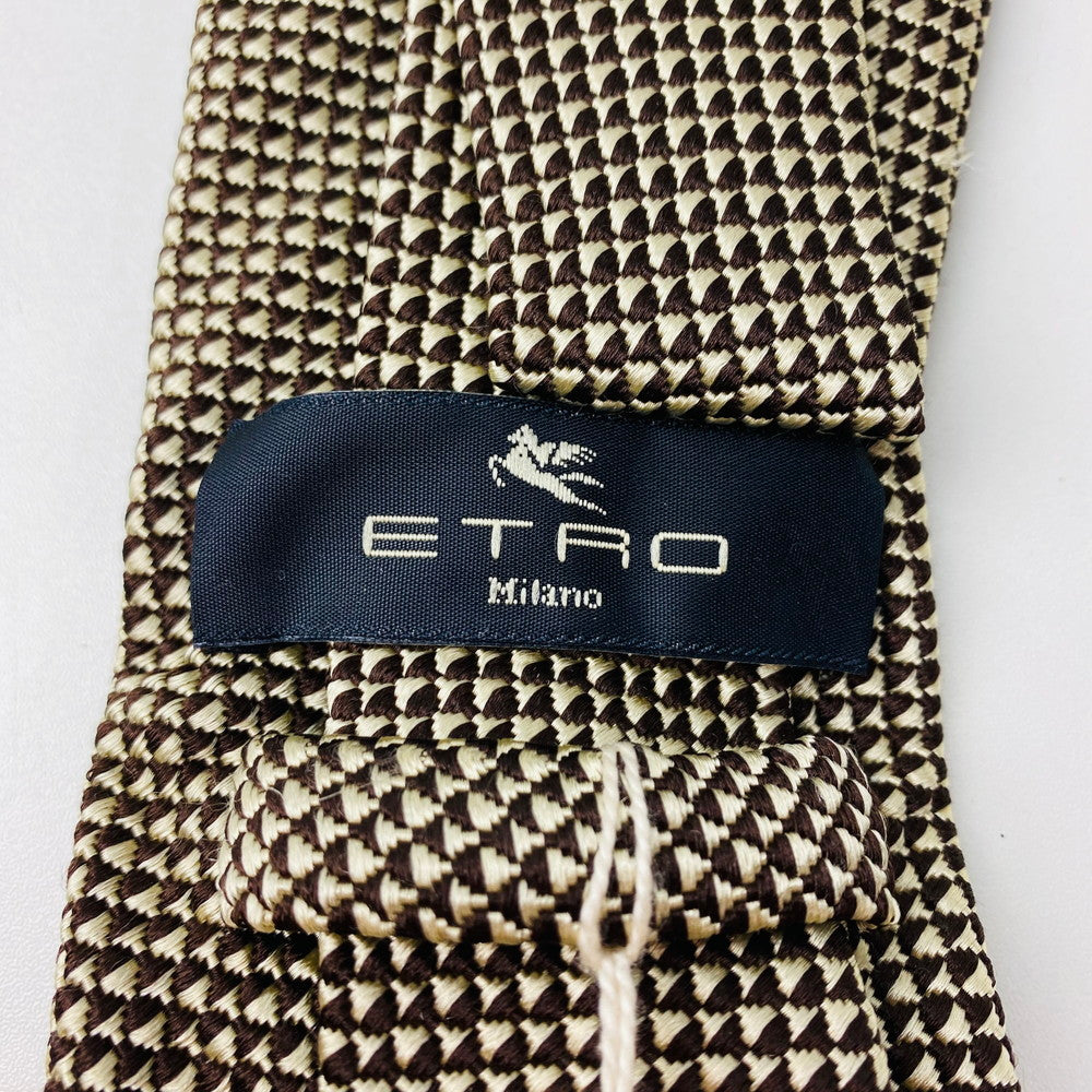 【中古美品】【メンズ】 未使用保管品 ETRO エトロ ネクタイ ブラウン系 ヴィンテージ 183-260103-AA-05-ich 万代Net店